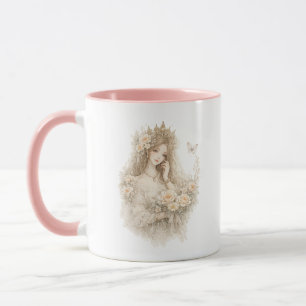 Royal Rose Queen Floral Mug