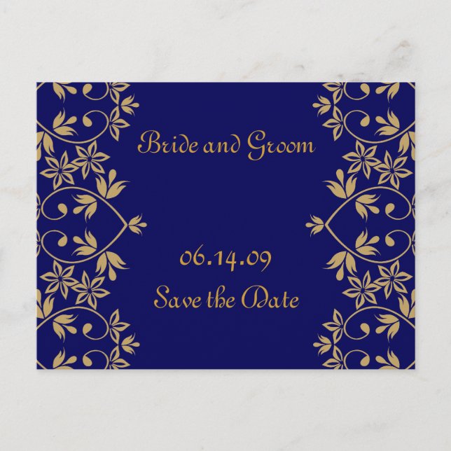 Royal Save The Date Postcards. Announcement Postcard (Front)