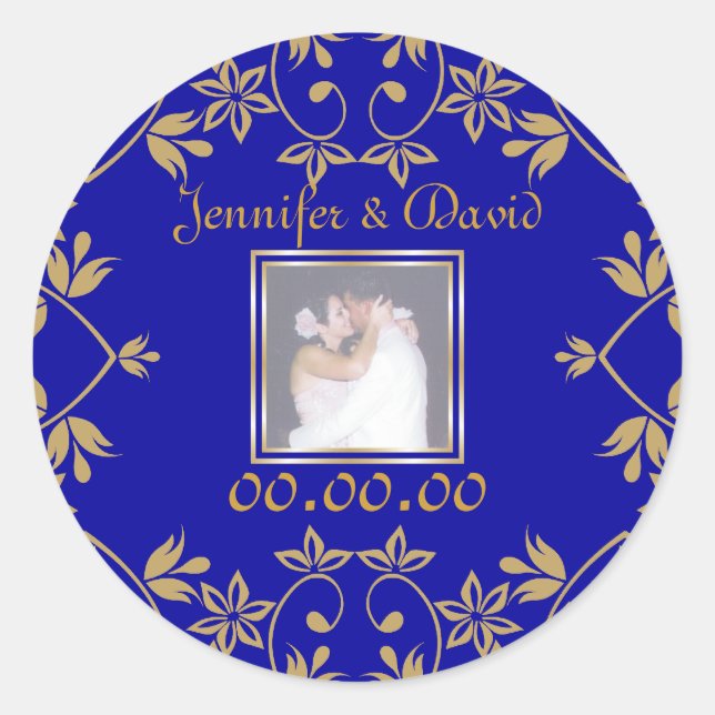 Royal Save The Date Stickers (Front)