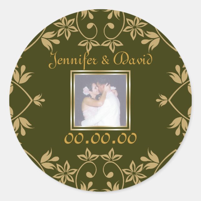 Royal Save The Date Stickers (Front)