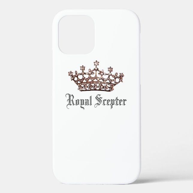 "Royal Sceptre" Tiara Case-Mate iPhone Case (Back)