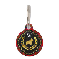 Royal Scottie Stewart Plaid Monogram
