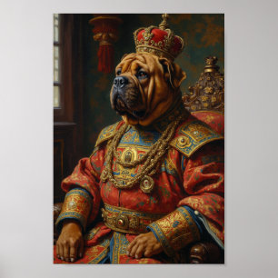 Royal Shar-Pei Portrait Poster