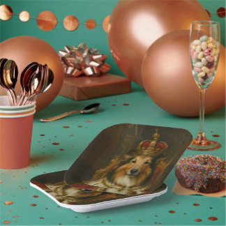 Royal Sheltie Paper Plate