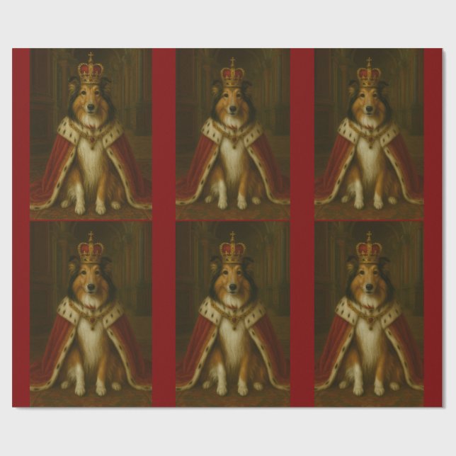 Royal Sheltie Wrapping Paper (Flat)