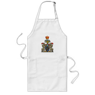 Royal Shield, William and Kate, Optional Text Long Apron