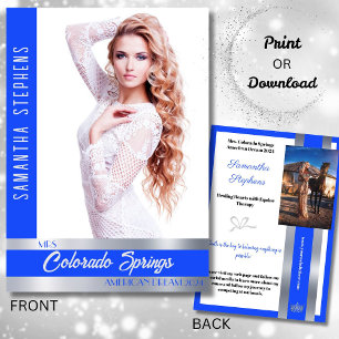 Royal Shine Autograph Card for Pageants