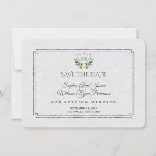 Royal Silver Crest Lush Greenery Save The Date