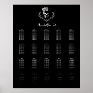 Royal Skull Reception Seating Chart
