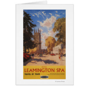 Royal Spa, Street View British Railways Poster