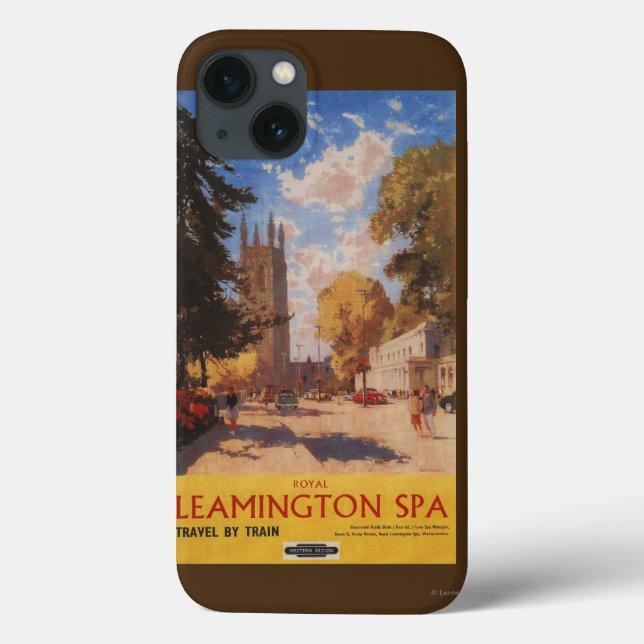 Royal Spa, Street View British Railways Poster Case-Mate iPhone Case (Back)