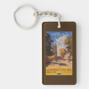 Royal Spa, Street View British Railways Poster Key Ring