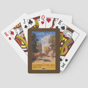 Royal Spa, Street View British Railways Poster Playing Cards