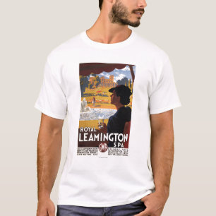 Royal Spa, Woman Drinking Water Rail Poster T-Shirt