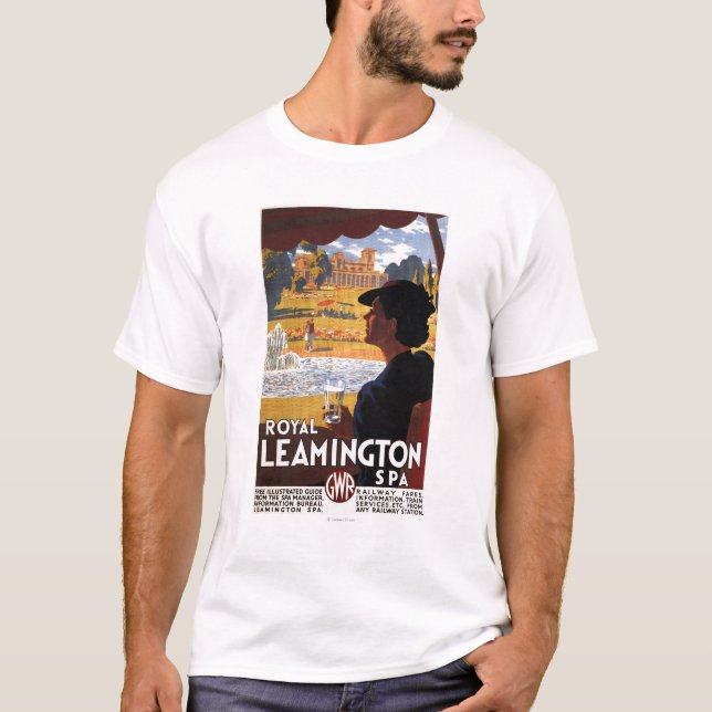 Royal Spa, Woman Drinking Water Rail Poster T-Shirt (Front)