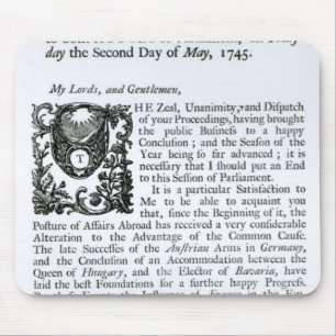 Royal Speech to both Houses of Parliament Mouse Mat
