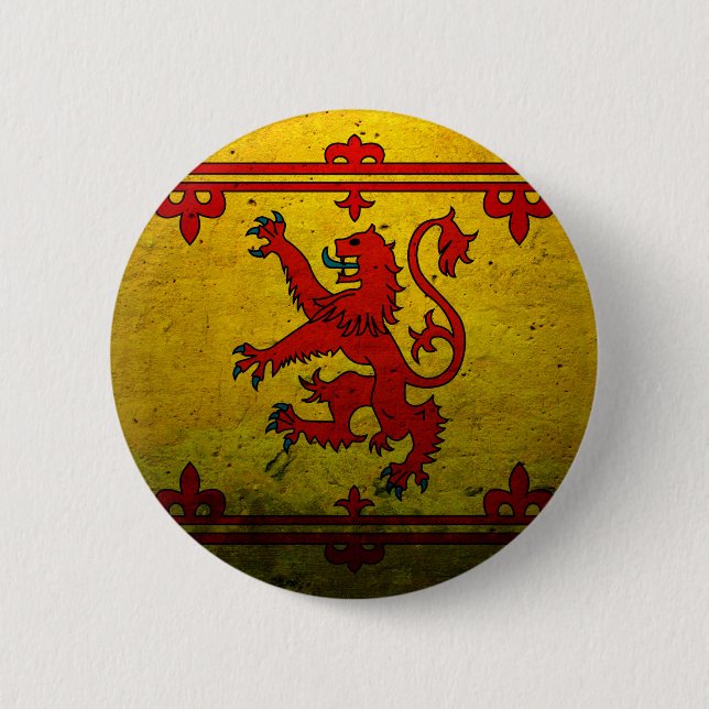 ROYAL STANDARD OF SCOTLAND 6 CM ROUND BADGE (Front)