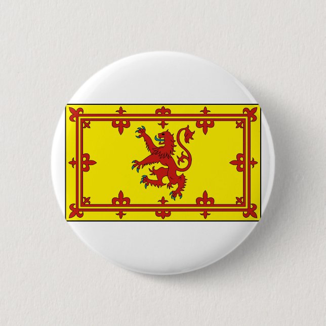 Royal Standard of Scotland 6 Cm Round Badge (Front)