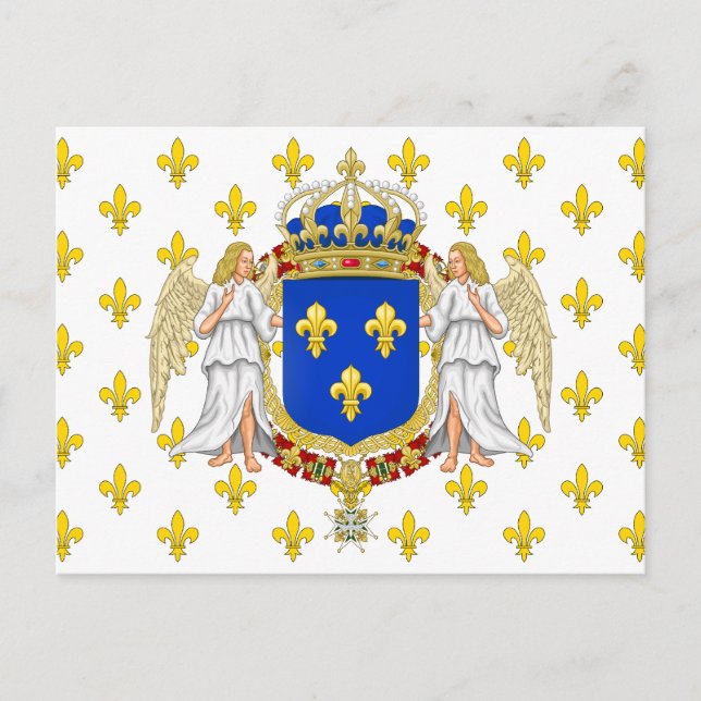 Royal Standard Of The Kingdom Of France, France Postcard (Front)