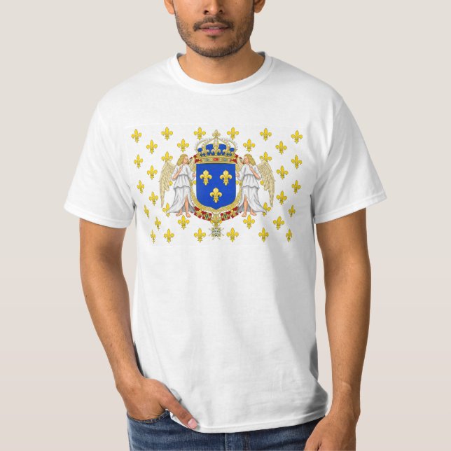 Royal Standard Of The Kingdom Of France, France T-Shirt (Front)