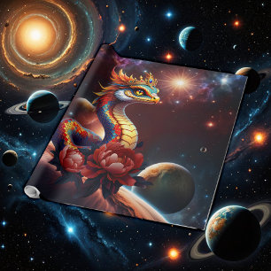 Royal star serpent of the universe. wrapping paper