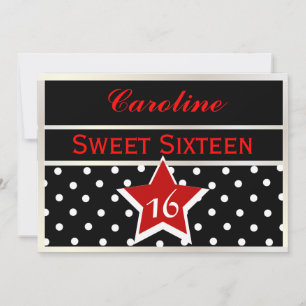 Royal Star Sweet Sixteen Invitation-Customise Invitation