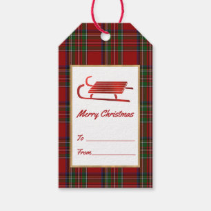Royal Stewart Christmas Gift Tags