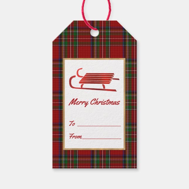 Royal Stewart Christmas Gift Tags (Front)