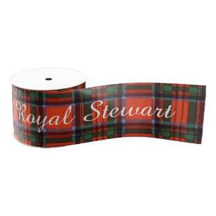 Royal Stewart clan Plaid Scottish tartan Grosgrain Ribbon