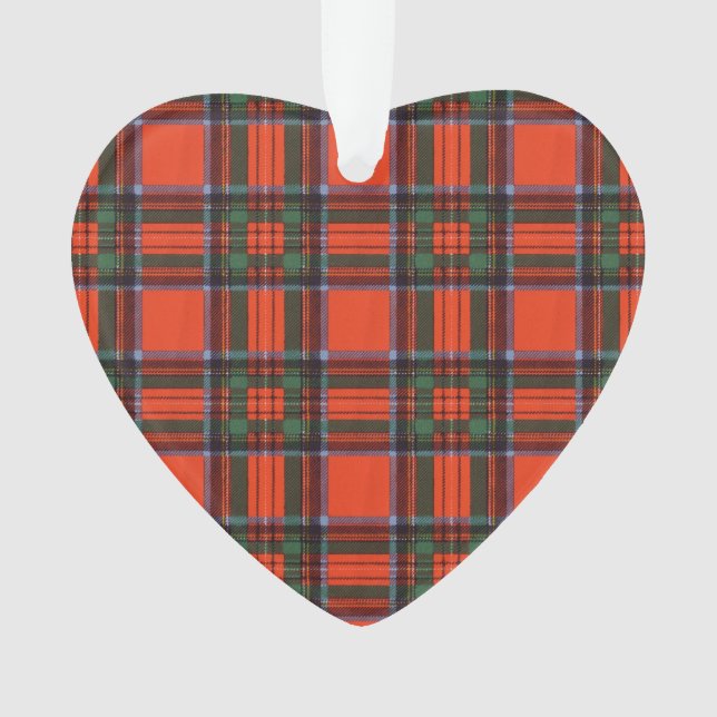 Royal Stewart clan Plaid Scottish tartan Ornament (Front)