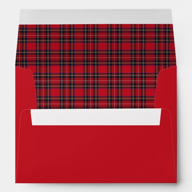 Royal Stewart Clan  ScottishTartan Envelope (Back (Bottom))