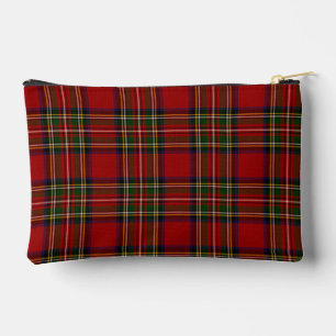 Royal Stewart Clan Tartan Plaid  Accessory Pouch