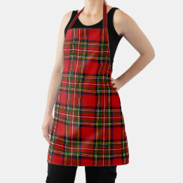 Royal Stewart Clan Tartan Plaid  Apron