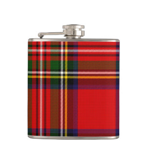 Royal Stewart Clan Tartan Plaid Hip Flask