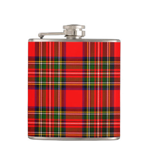 Royal Stewart Clan Tartan Plaid Hip Flask