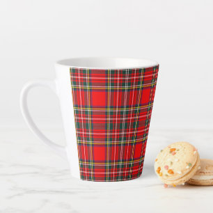 Royal Stewart Clan Tartan Plaid  Latte Mug