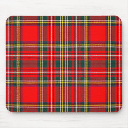 Royal Stewart Clan Tartan Plaid Mouse Mat