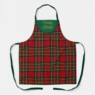 Royal Stewart Clan Tartan Plaid Personalised Apron