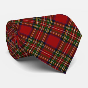 Royal Stewart Clan Tartan Plaid Tie