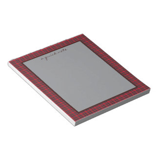 Royal Stewart Original Scottish Tartan  Notepad