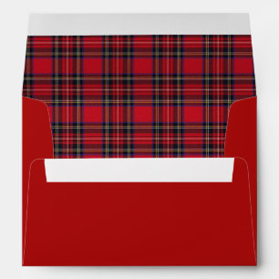 Royal Stewart Original Tartan With Gold Frame  Envelope