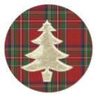 Royal Stewart Plaid Christmas Envelope Seal