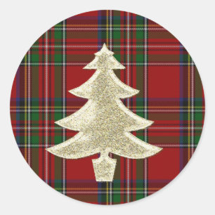 Royal Stewart Plaid Christmas Envelope Seal