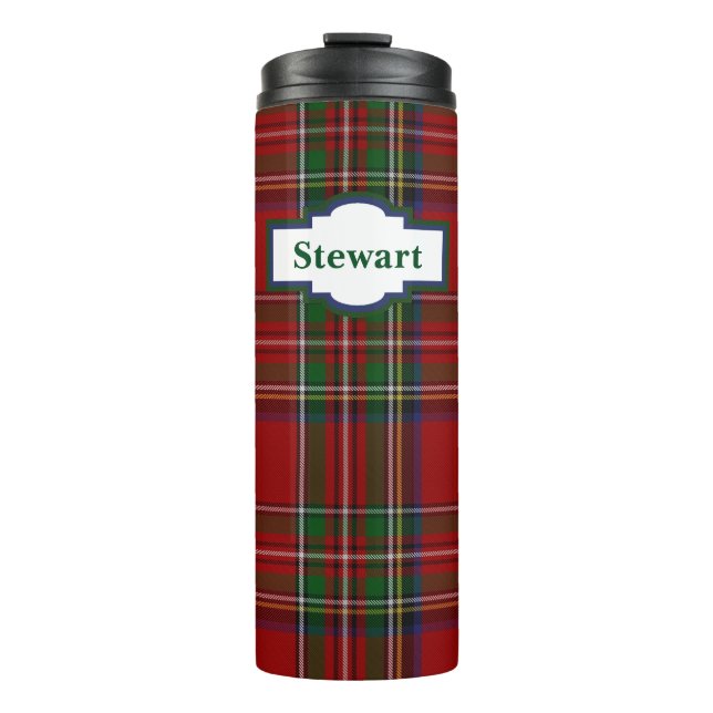 Royal Stewart Plaid Custom Thermal Tumbler (Front)