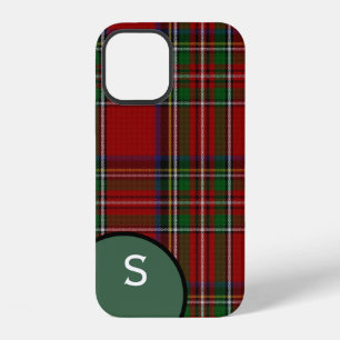 Royal Stewart Plaid Monogrammed iPhone 12 Case
