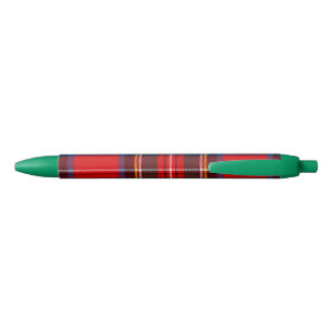 Royal Stewart Red Plaid Green Black Ink Pen