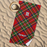 Royal Stewart Tartan Beach Towel<br><div class="desc">Royal Stewart traditional tartan with modern colours. Featuring red and green colours is ideal for Christmas decoration. Seamless pattern. Custom text and monogram.</div>