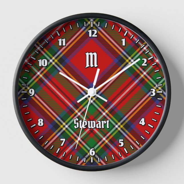 Royal Stewart Tartan Clock (Front)