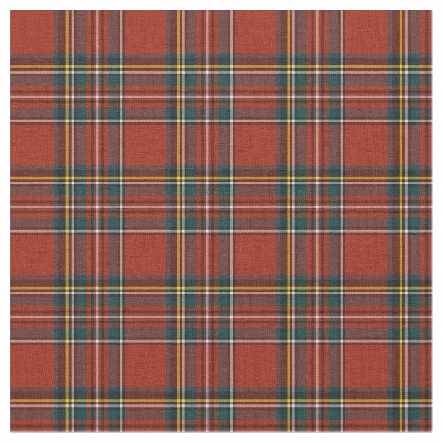 Royal Stewart Tartan Fabric (Close Up)