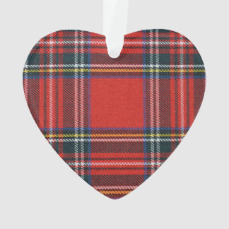 Royal Stewart Tartan Heart Decoration